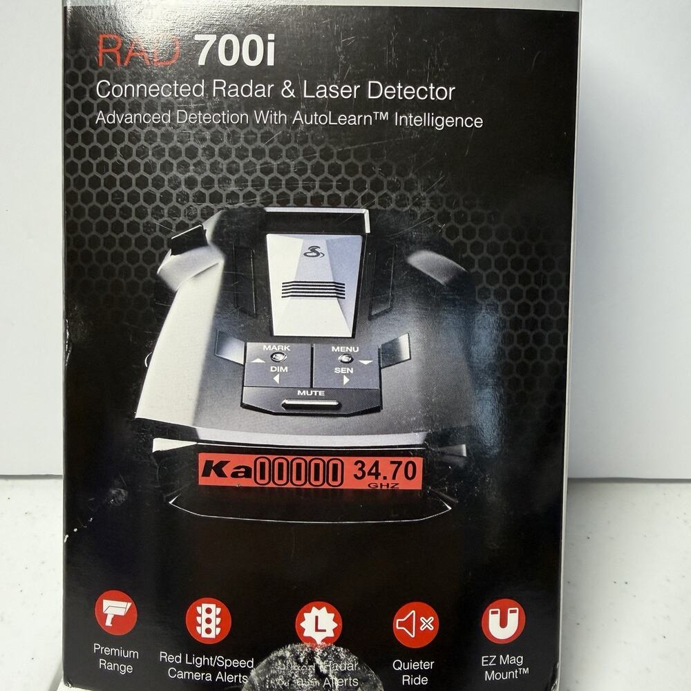 Cobra RAD 700i Radar Laser Detector - Black (0180012-1)